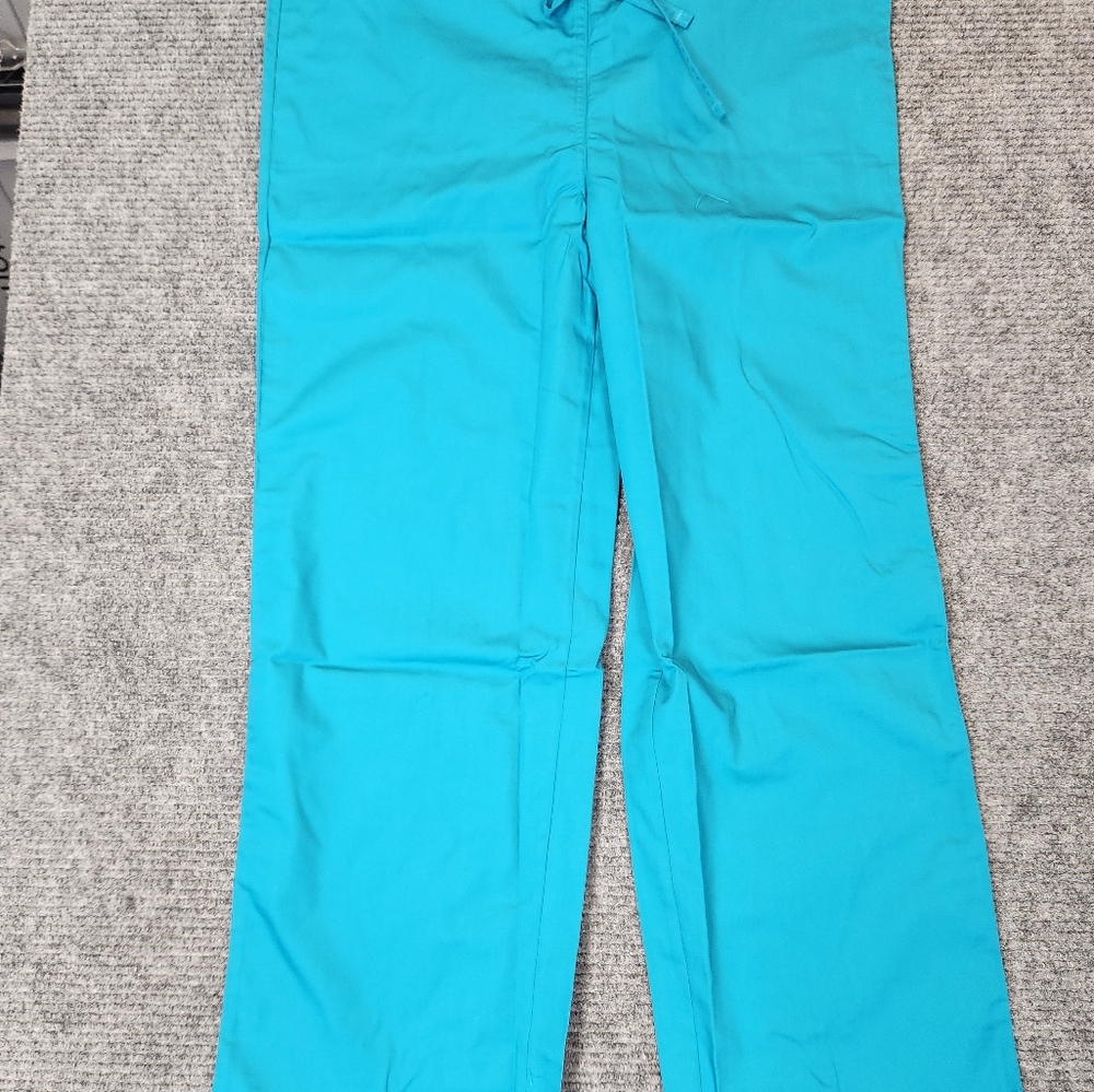 Allheart Unisex Scrub Set Turquoise Size Medium B-2000 B-2100 - Picture 10 of 12